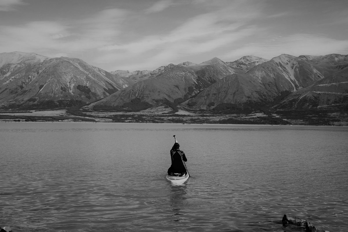 Kayaker on a lake